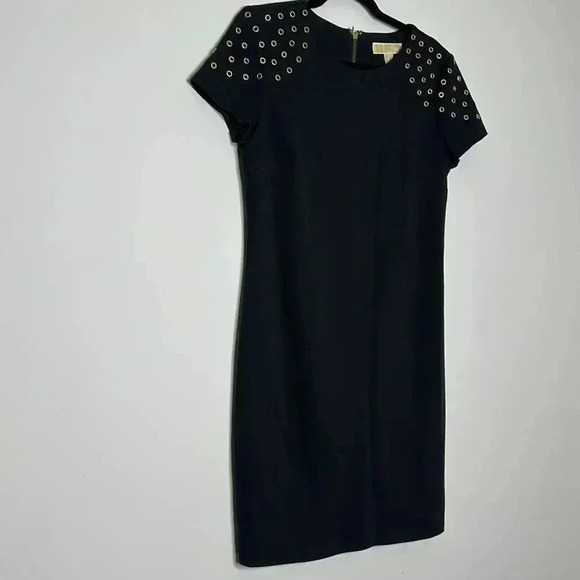 Michael Kors Black Dress with Gold Shoulder detail - Picture 3 of 7
